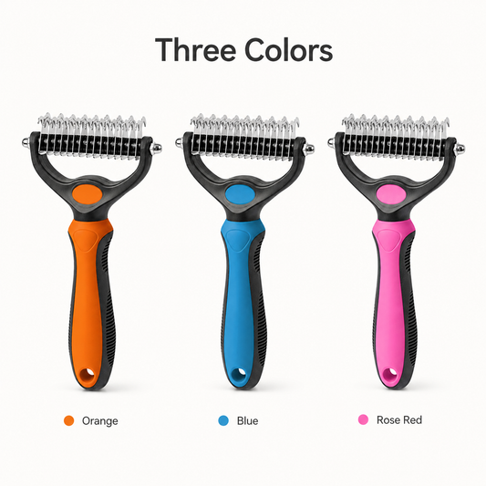 2-in-1 Open Knot Pet Grooming Comb