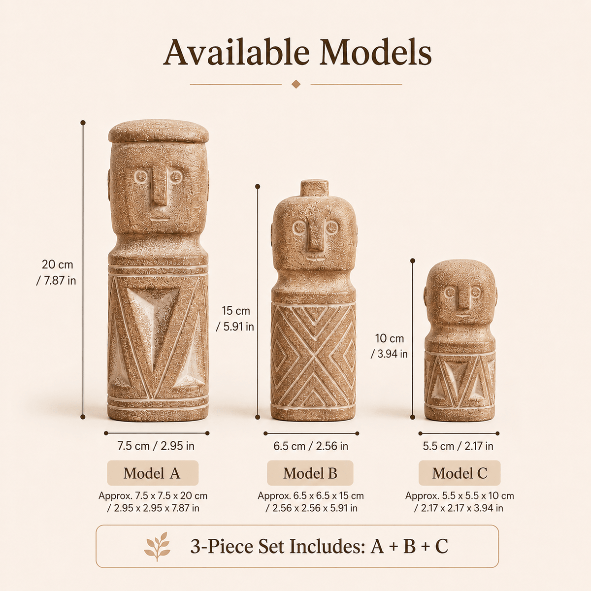 Garden character style and size reference supplied with the product imagery