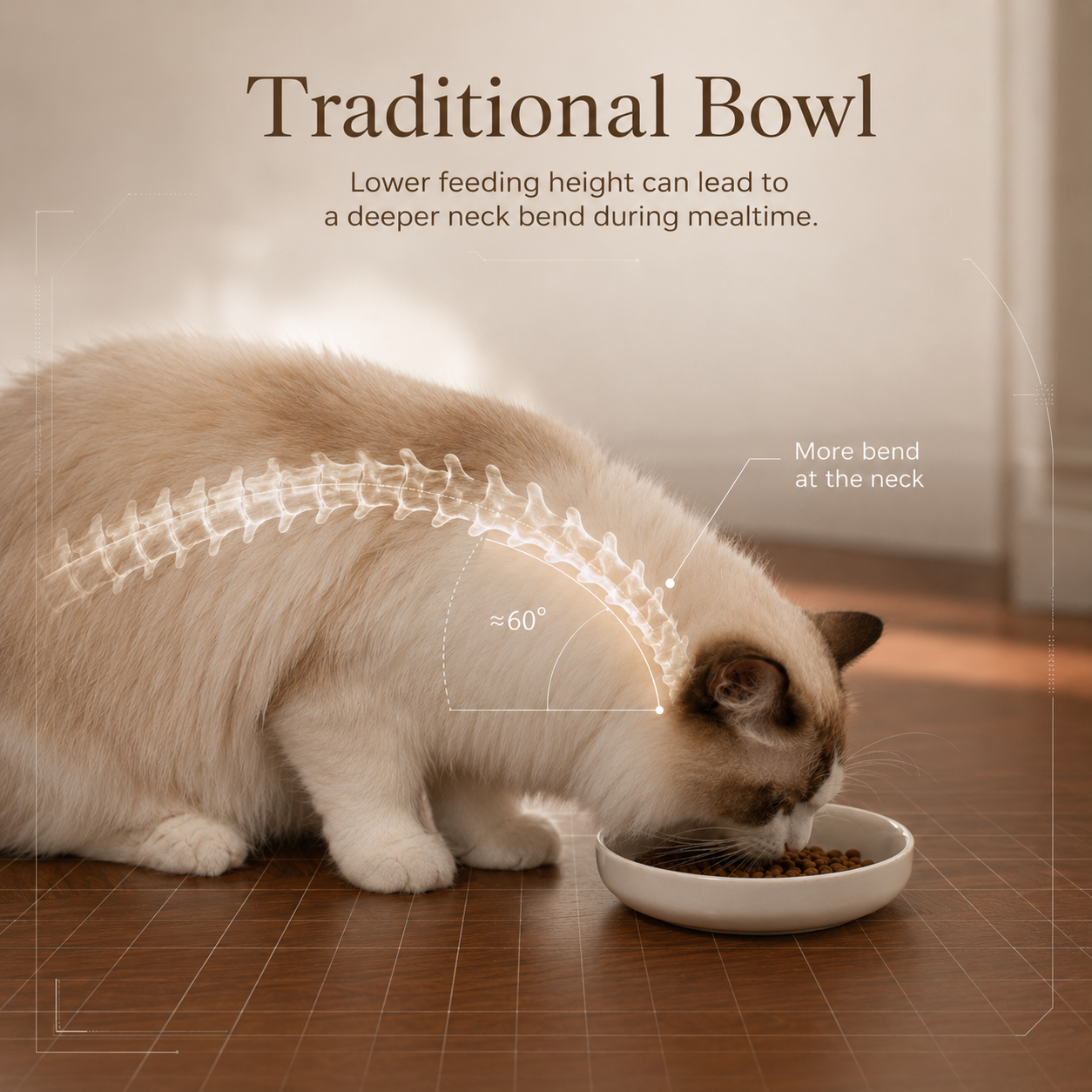 Maison Elevated Ceramic Cat Bowl