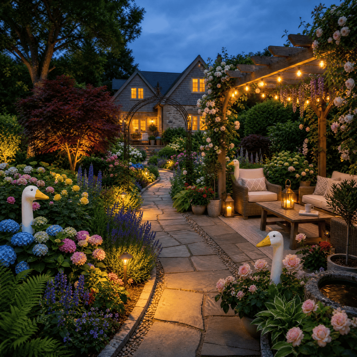 Peeking Goose Garden Stakes — Singles & Trio - Kindsnout