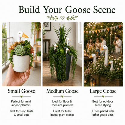 Peeking Goose Garden Stakes — Singles & Trio - Kindsnout
