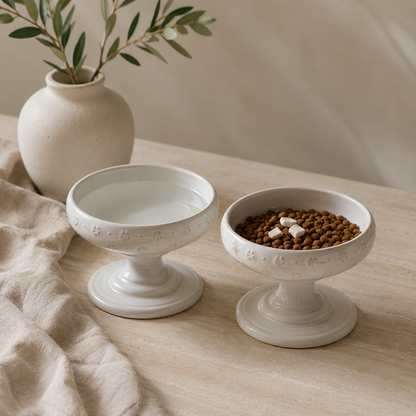 Maison Elevated Ceramic Cat Bowl
