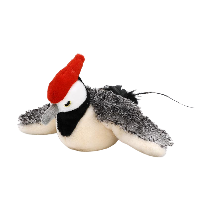 Interactive Plush Bird Cat Toy with Sound