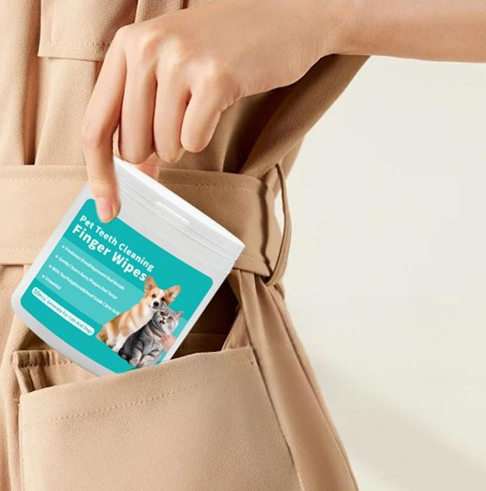 Pet Teeth Cleaning Finger Wipes