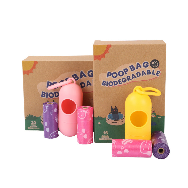 Dog Poop Bags with Dispenser Box Set