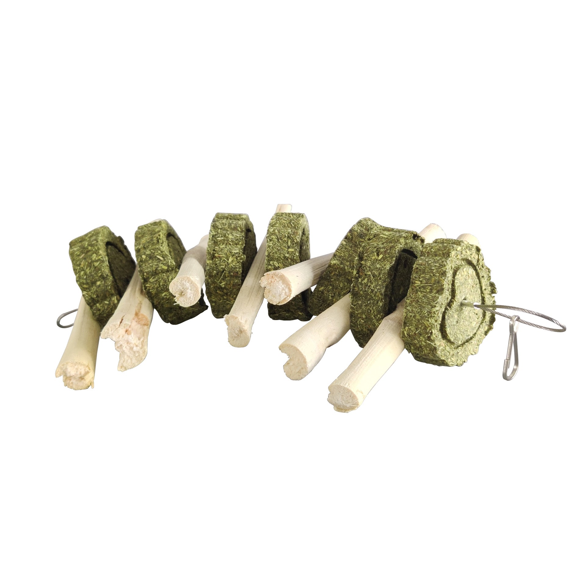 Small Pet Bamboo & Hay Chew Skewer