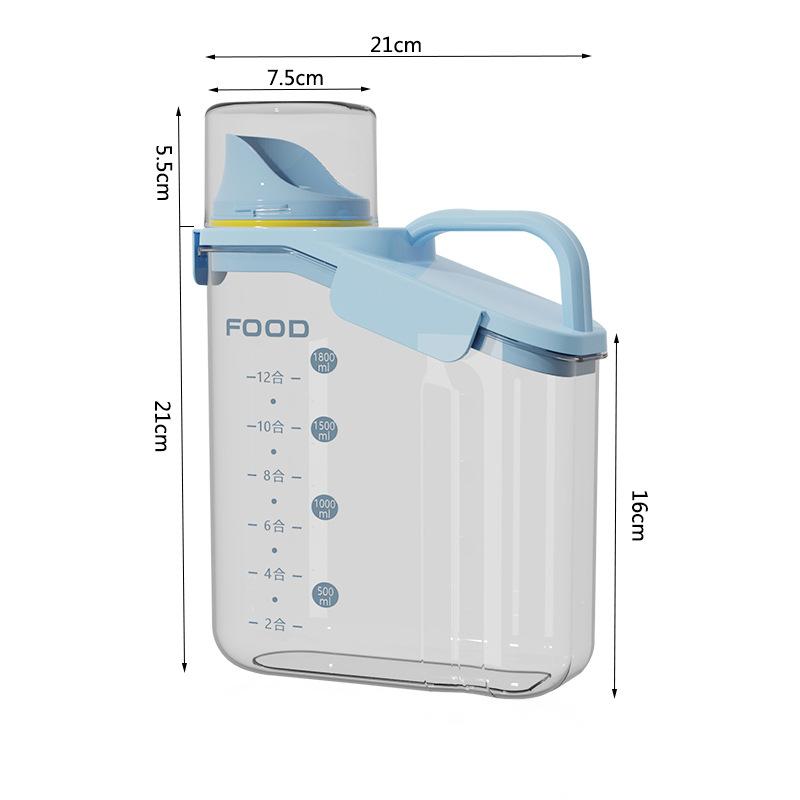 Airtight Pet Food Storage Container with Measuring Cup