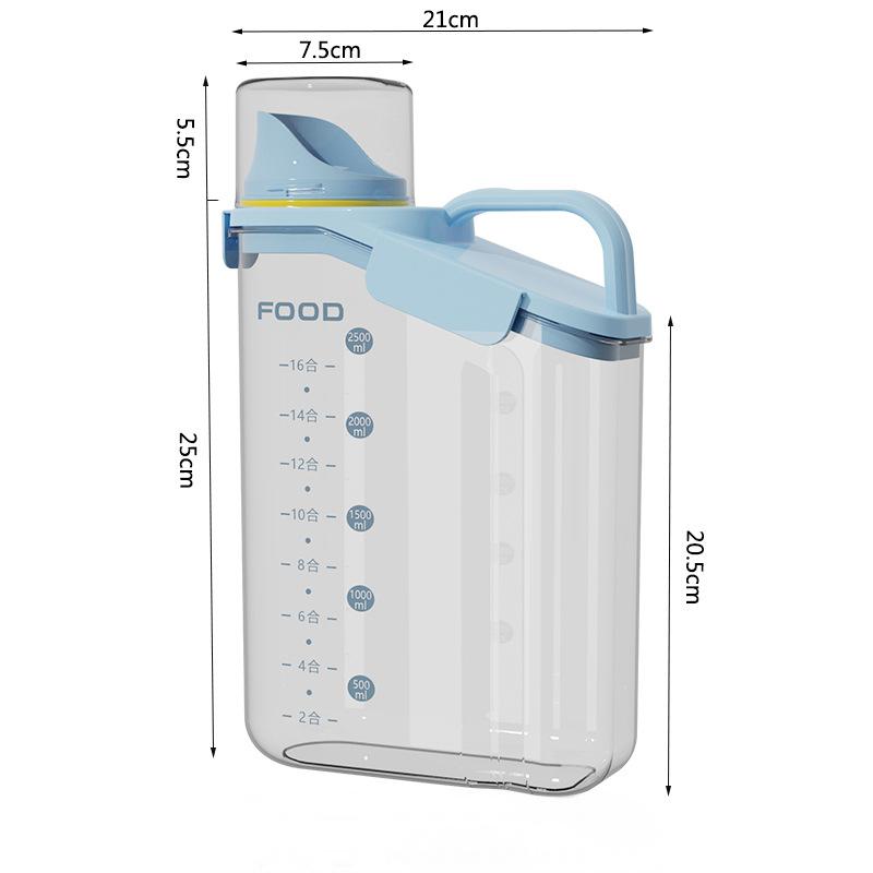 Airtight Pet Food Storage Container with Measuring Cup