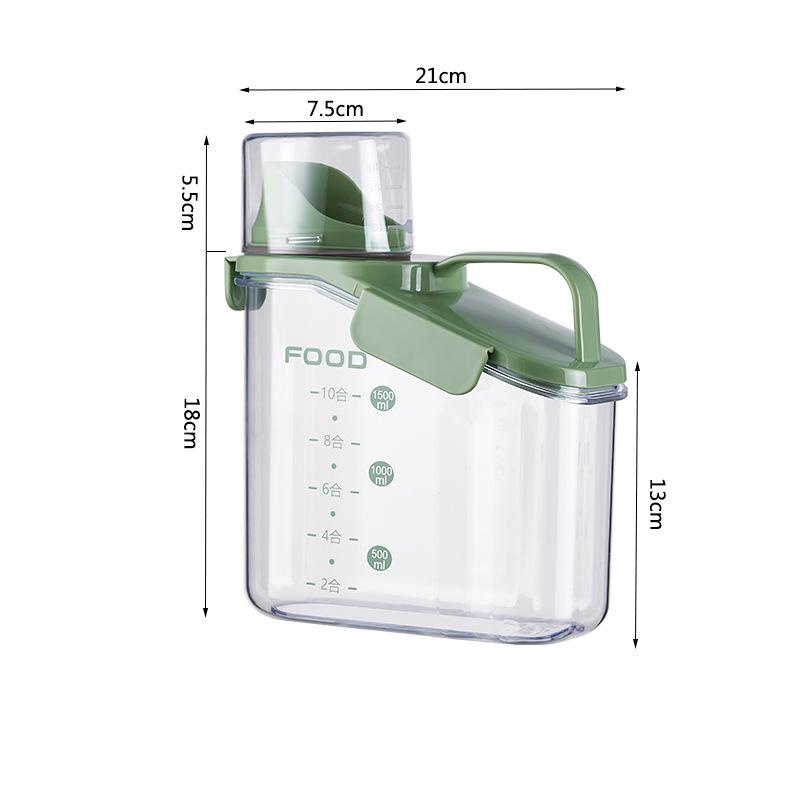 Airtight Pet Food Storage Container with Measuring Cup