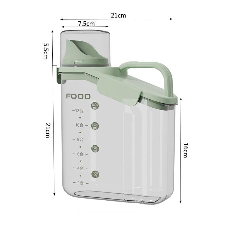 Airtight Pet Food Storage Container with Measuring Cup
