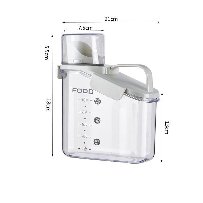 Airtight Pet Food Storage Container with Measuring Cup