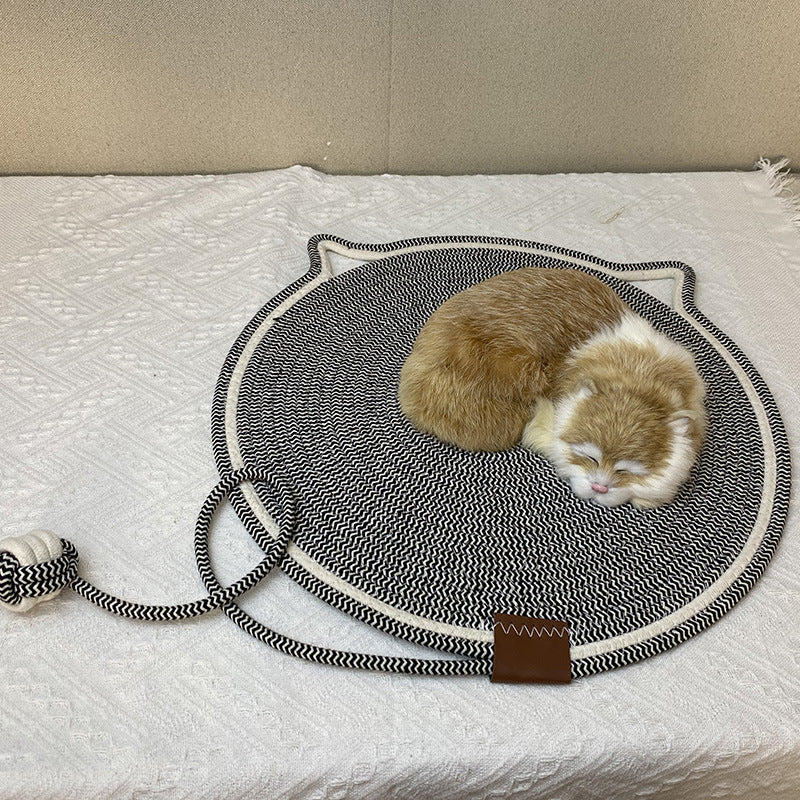 Eco-Friendly Cat Rope Scratcher Mat