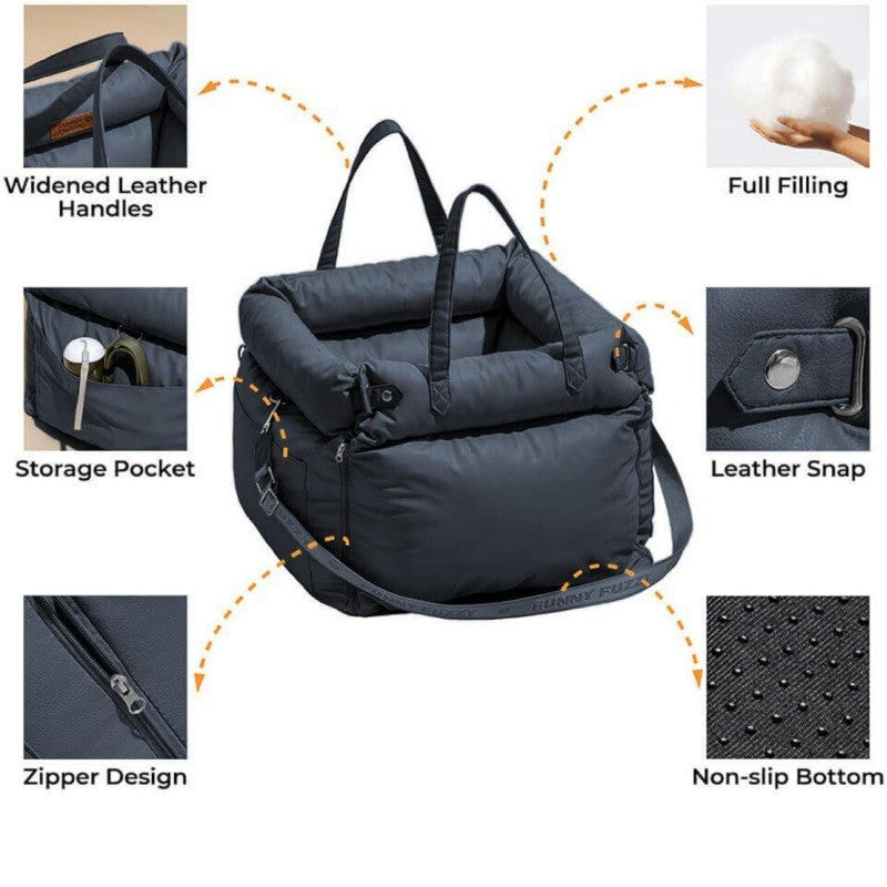 Portable Dog Car Seat Bed