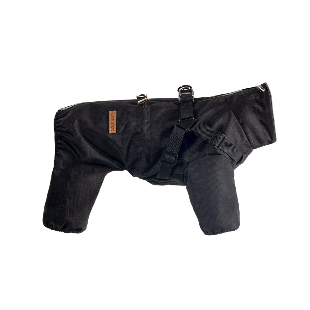 All‑Weather Dog Rain Suit with Harness