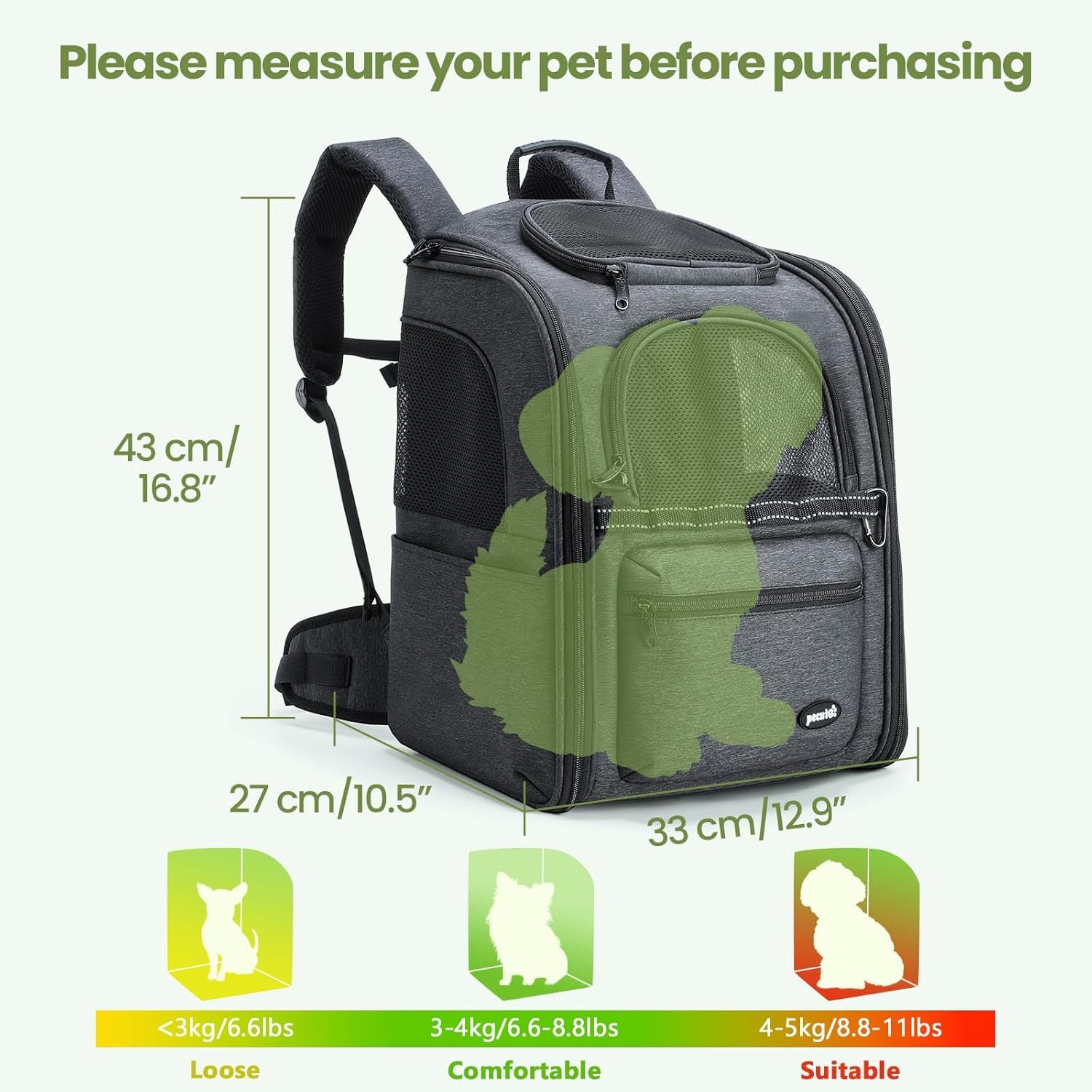 Expandable Pet Backpack Carrier