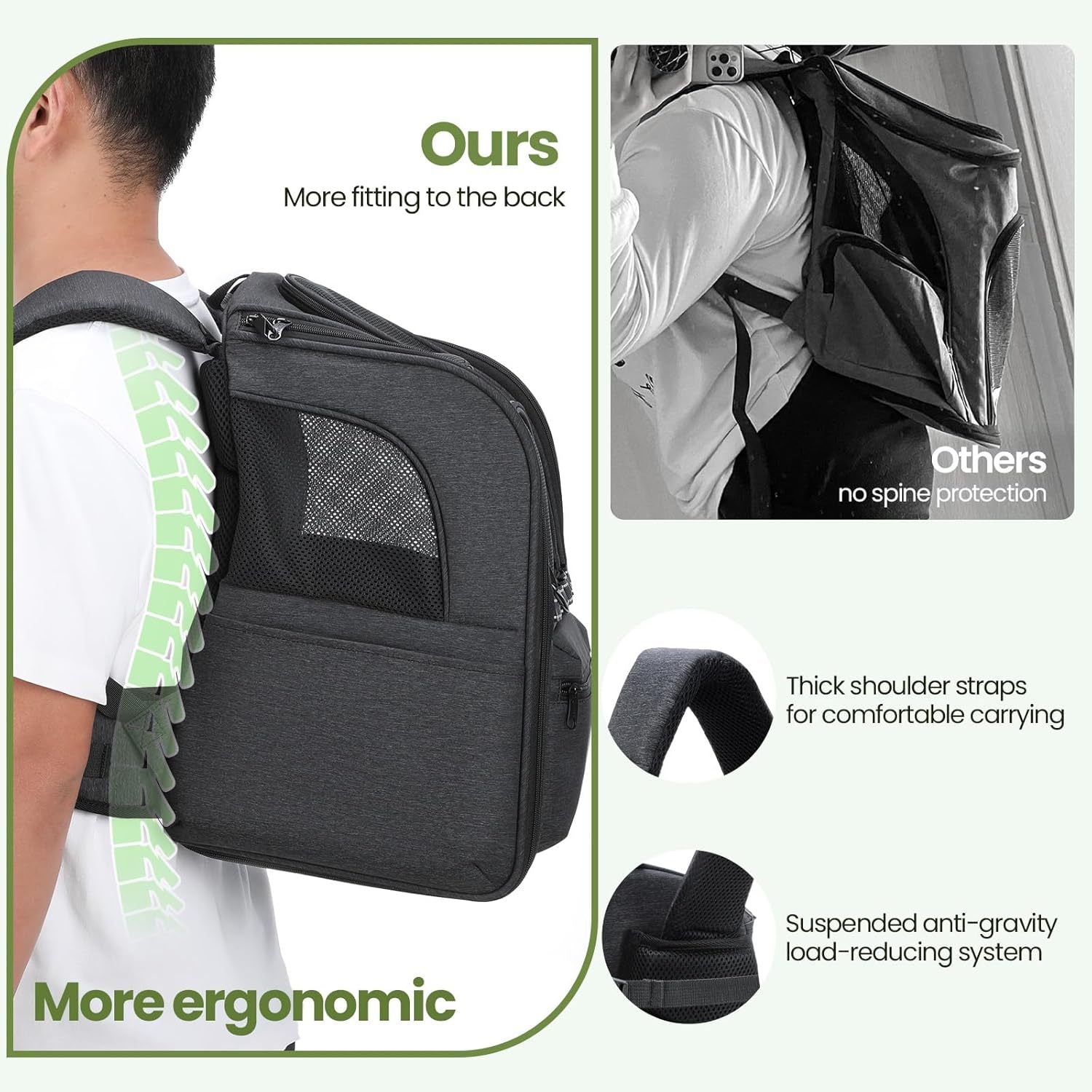 Expandable Pet Backpack Carrier