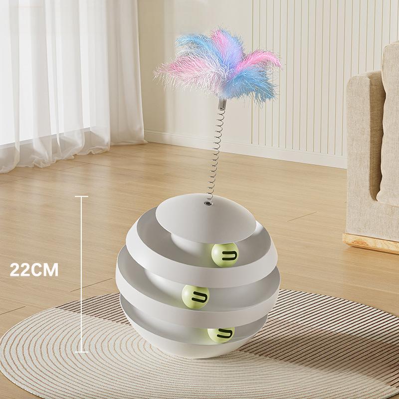 Interactive Cat Ball Track Toy