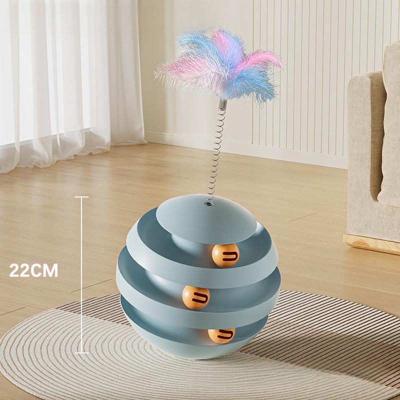 Interactive Cat Ball Track Toy