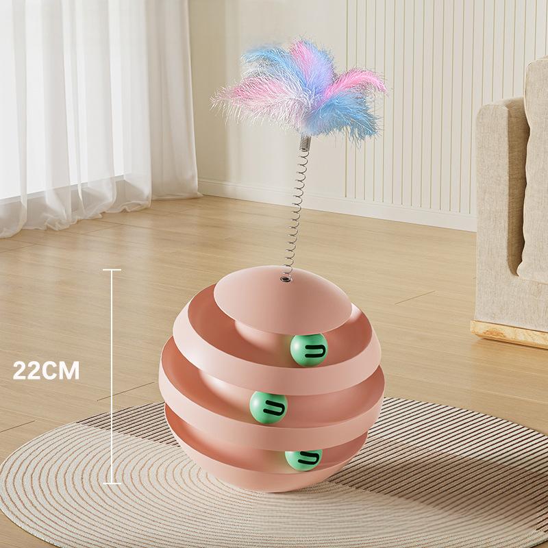 Interactive Cat Ball Track Toy