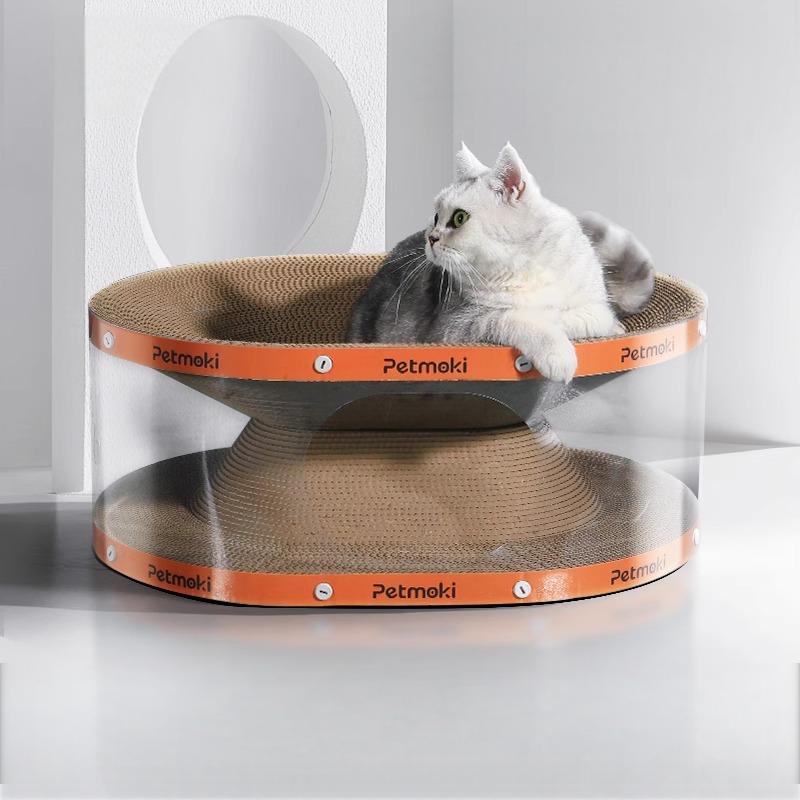 Cat Scratcher Lounge with Transparent Frame