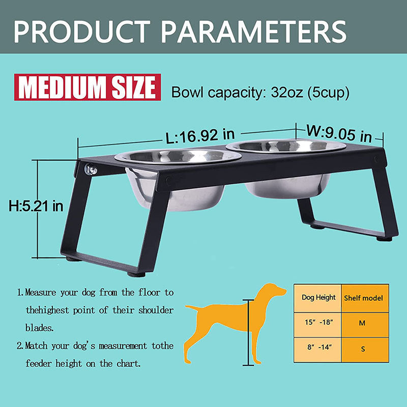 Foldable Elevated Feeding Bowls
