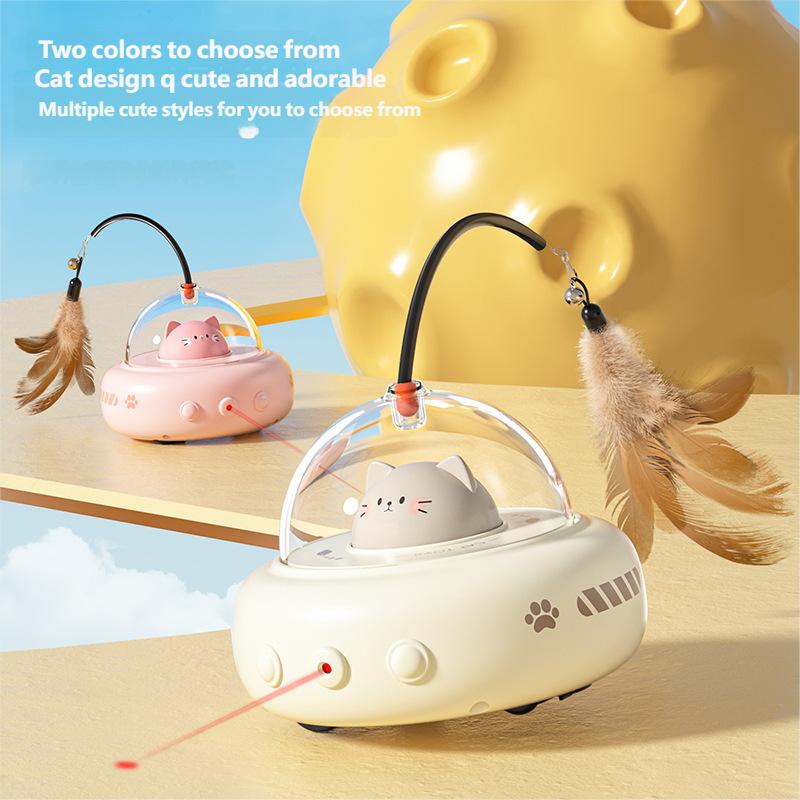 Auto UFO Cat Teaser – Laser & Feather