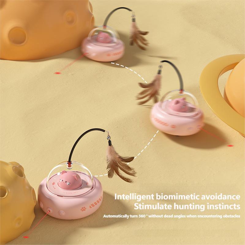 Auto UFO Cat Teaser – Laser & Feather