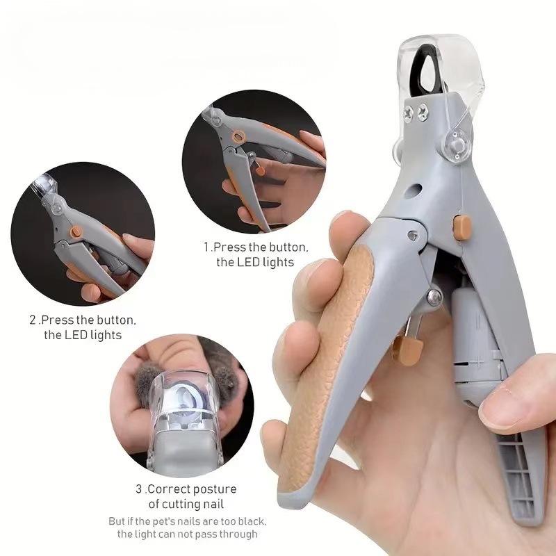 LED Pet Nail Clipper with Safety Guard