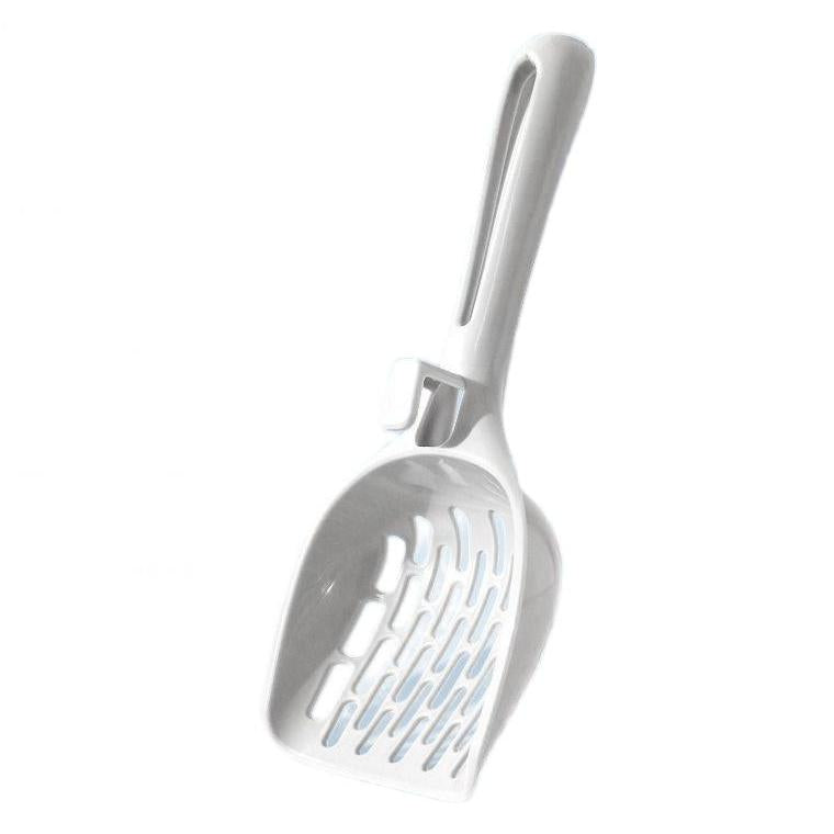 Lightweight PP mesh cat litter scoop with hollow sifting design and hanging hole