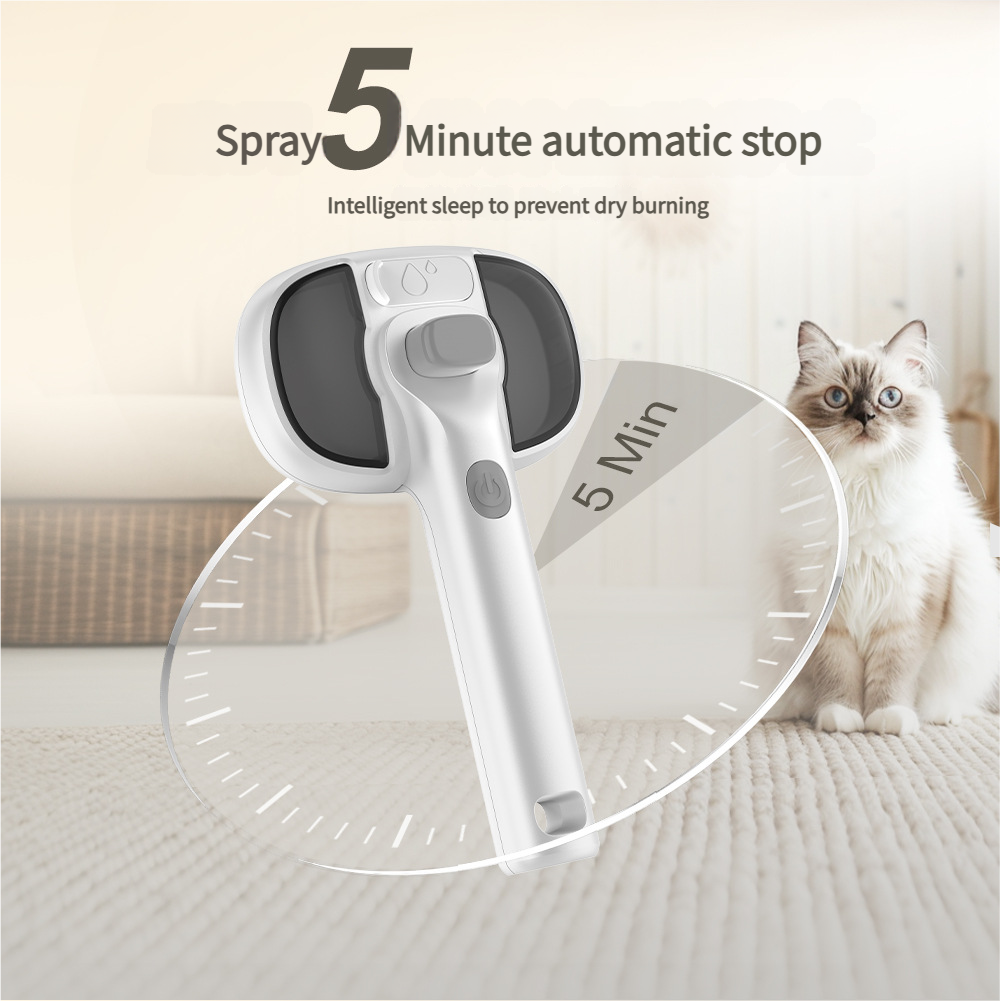 Pet Grooming Brush with Mist Sprayer