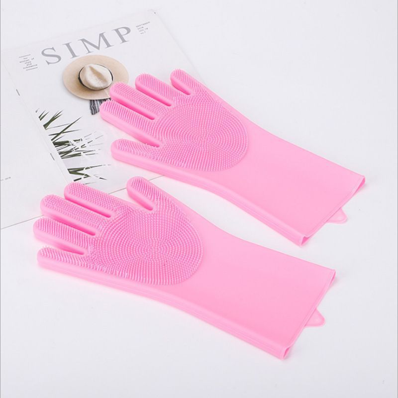 Silicone Pet Bath & Grooming Gloves