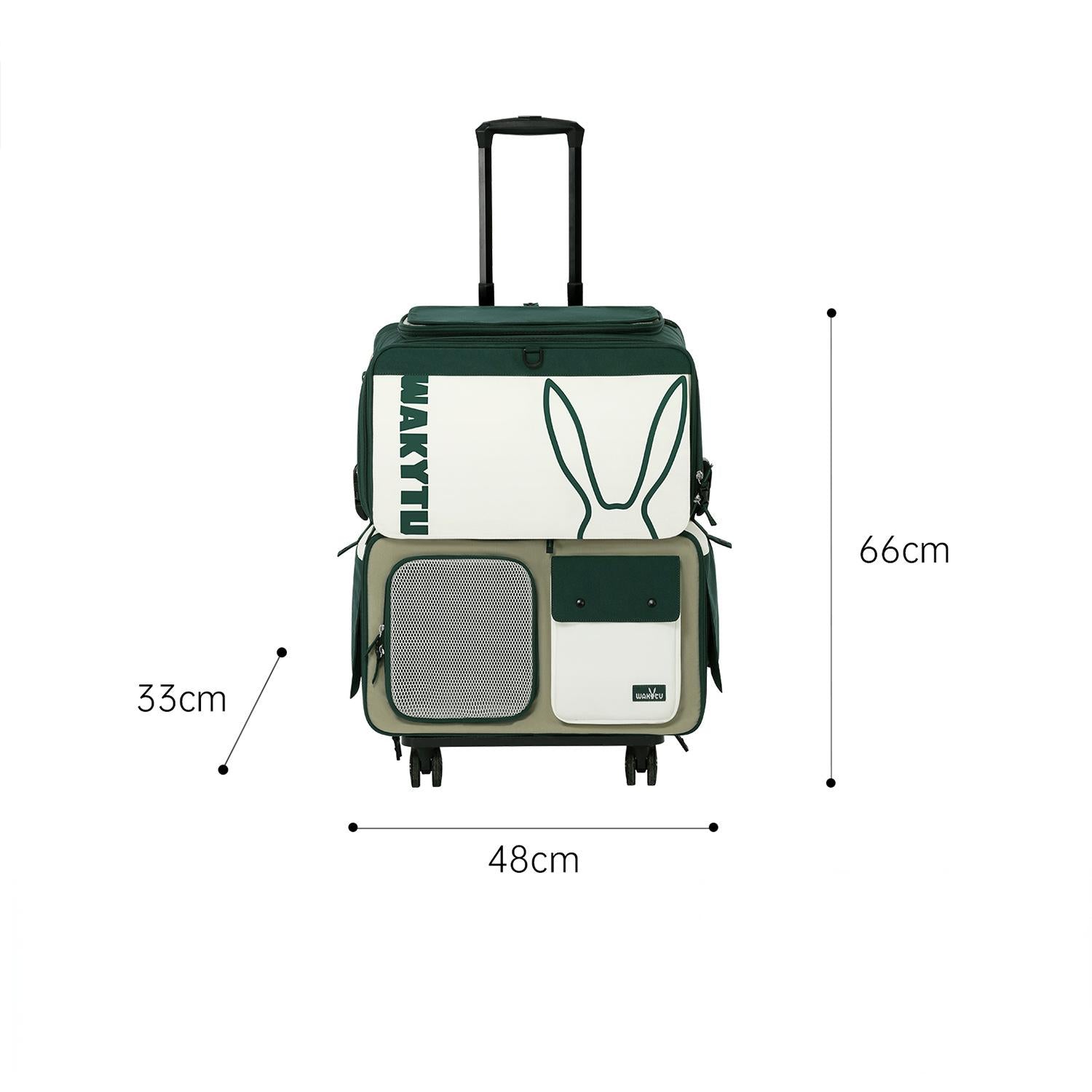 WAKYTU C216 3.0 Double-Deck Pet Trolley Carrier