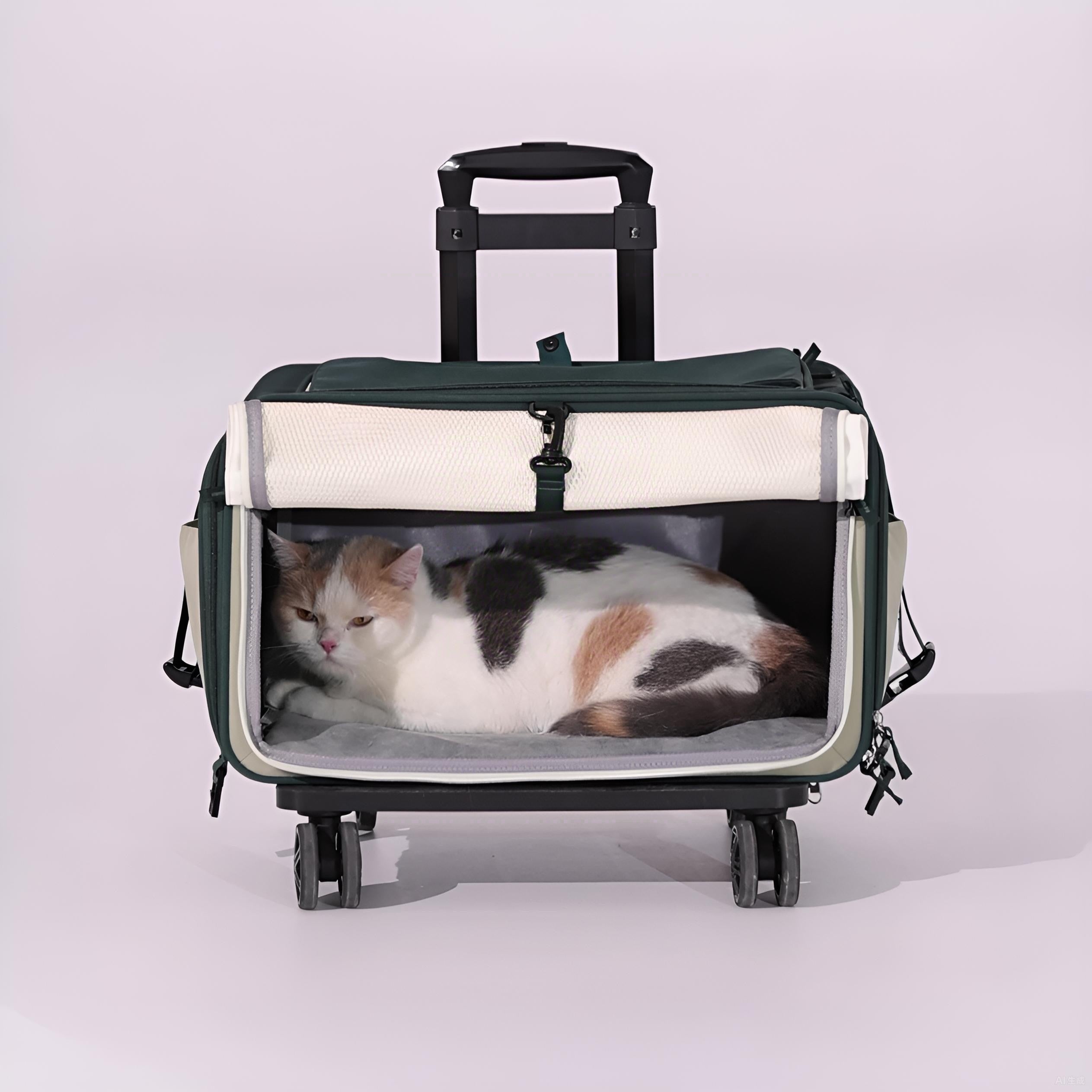 WAKYTU C216 3.0 Double-Deck Pet Trolley Carrier